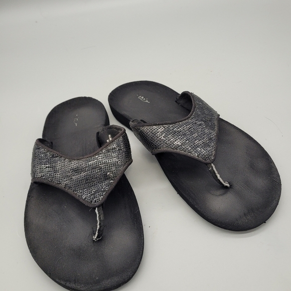 SPEEDO Womens Size 10 Black SANDALS SHOES Flip Flops - Picture 1 of 3